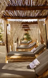 lounge area at Taboo Beach Club