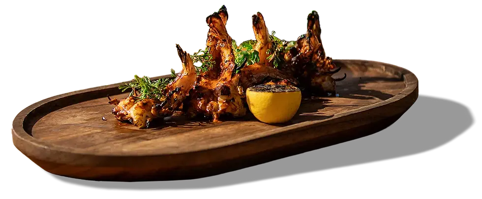 Wood-fired fish and seafood at Taboo Beach Club