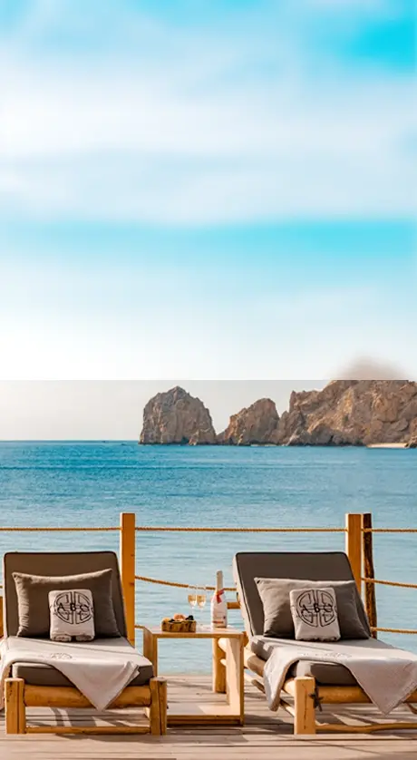 lounge chairs overlooking El Médano beach