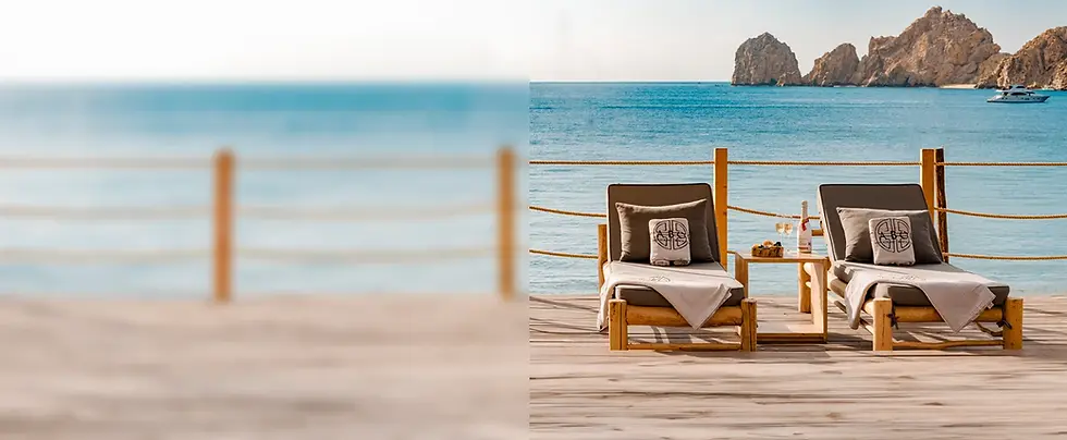 lounge chairs overlooking El Médano beach