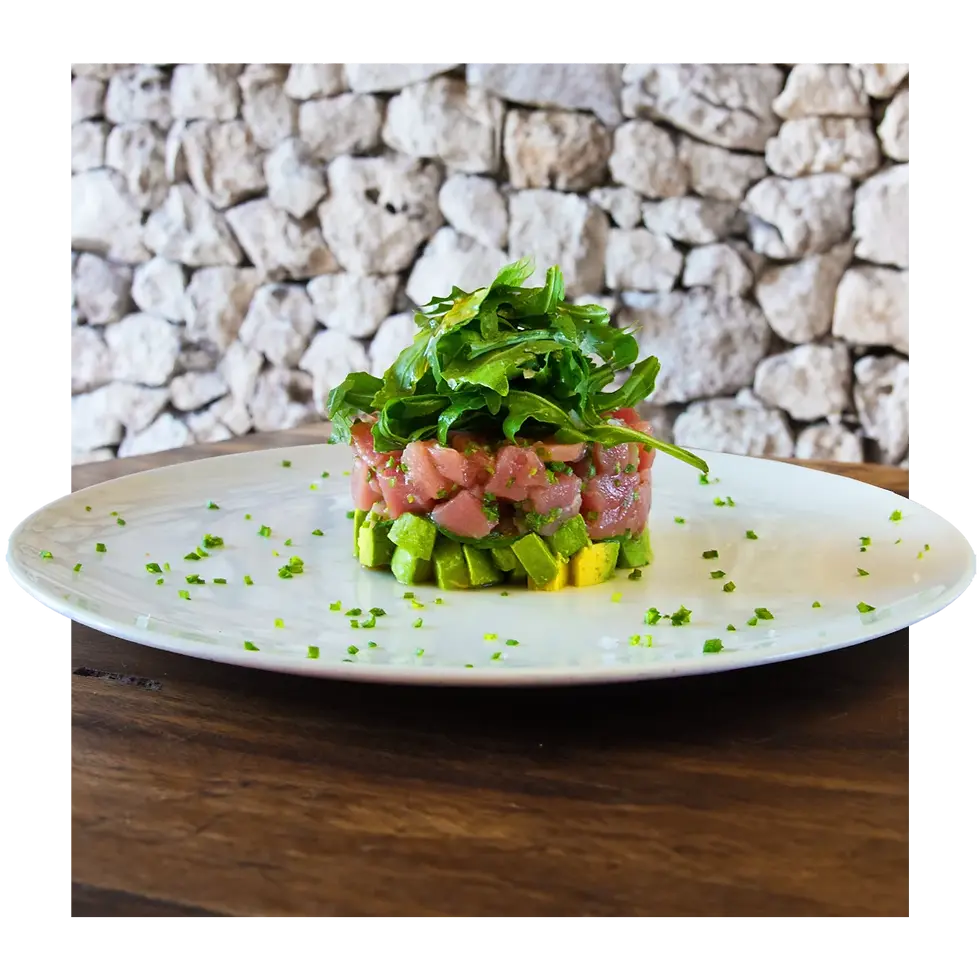 Tuna tartare at Taboo Beach Club